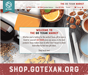 image of the homepage of shop.gotexan.org