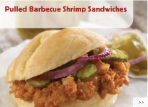 Pulled Barbecue Shrimp Sandwiches